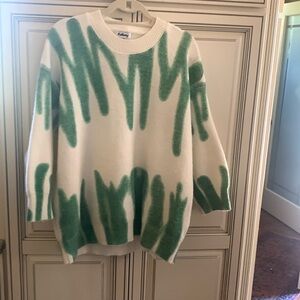 Red berry oversized sweater